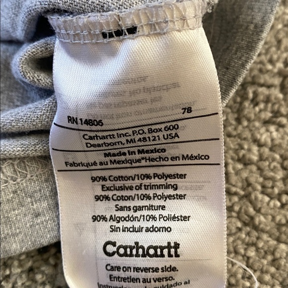 Carhartt Lot of 3  Men's Long Sleeve Tees - Gray, Green, Orange Sz 2XL - Picture 4 of 9